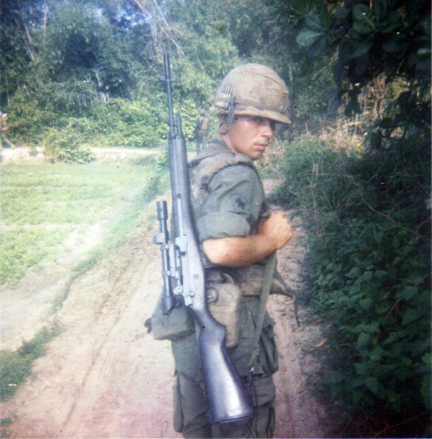 When he wasn’t in a tunnel, Bowman frequently walked ‘point’ ahead of his unit image