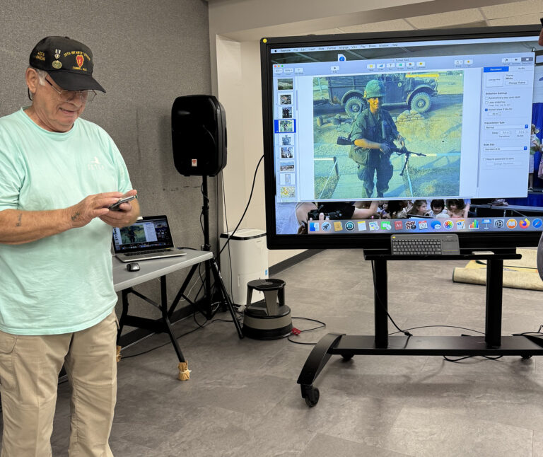 CW himself, checking out the location this week. That’s also him in the image on the screen image