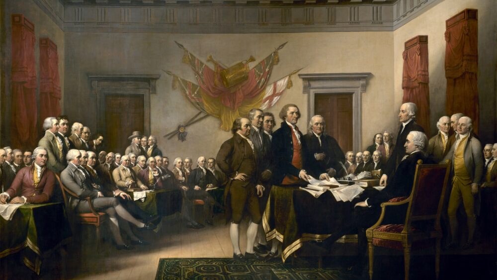 Declaration of Independence painting